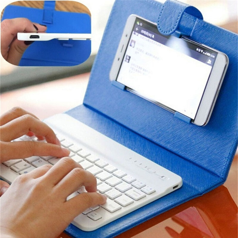 EVULTEC™ - Wireless Bluetooth Keyboard With PU Leather Case Cover